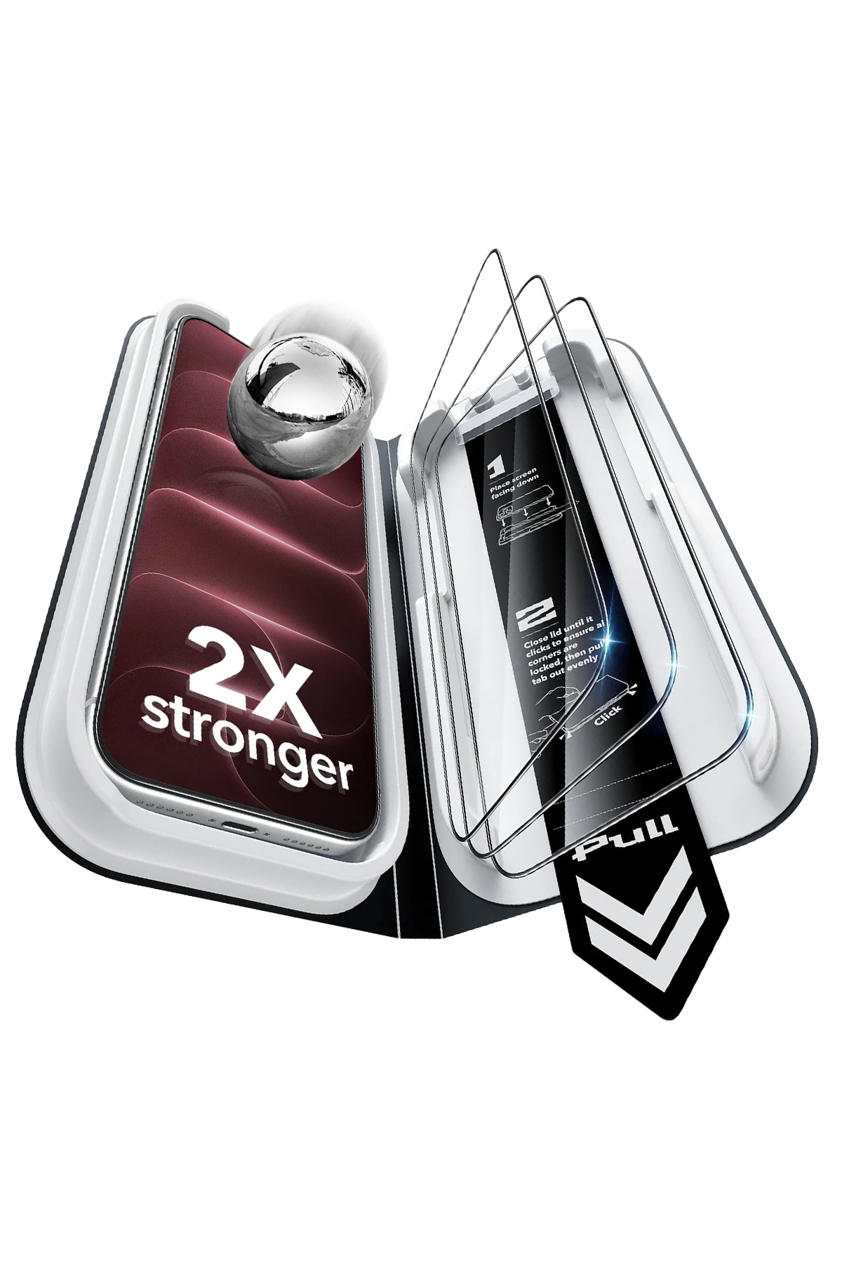 ESR Apple iPhone 18 Pro/17 Pro UltraFit Classic 3 Adet Cam Ekran Koruyucu